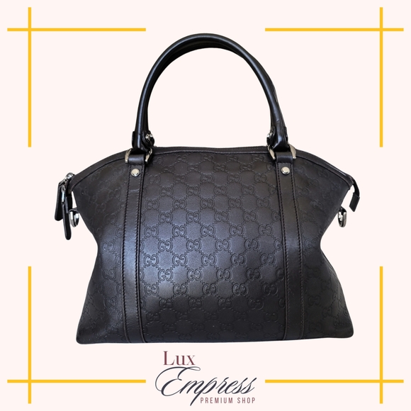 Gucci Leather Guccisima GG Charm  Sachel Bag - Picture 2 of 14